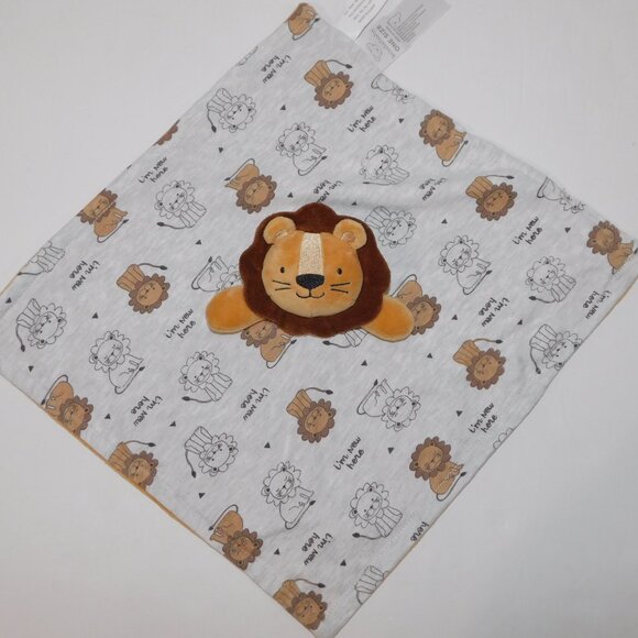 Koala Baby Gray Brown Lion I'm New Here Plush Security Blanket Baby Lovey Nunu - Picture 4 of 7